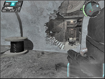 You'll probably run out of power once you've reached this new building - Infiltration II - Walkthrough - Timeshift - Game Guide and Walkthrough