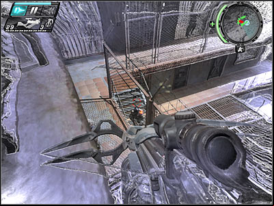 You will have to head on a lower level of the prison complex, so make sure you've used the stairs - Liberation II - Walkthrough - Timeshift - Game Guide and Walkthrough