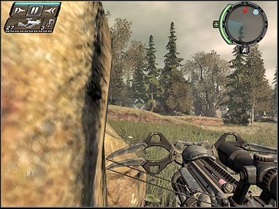 You should receive a proper warning that there's a second opponent with an energy shield here - Forced Entry I - Walkthrough - Timeshift - Game Guide and Walkthrough