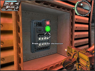 Either way, you will have to reach an opposite end of this corridor safely - Test Labs I - Walkthrough - Timeshift - Game Guide and Walkthrough