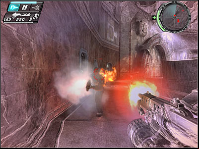 This area is being guarded by two enemy snipers - Test Labs I - Walkthrough - Timeshift - Game Guide and Walkthrough