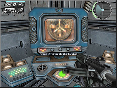 Once you've pressed the button, IMMEDIATELY turn around, because one of the enemy soldiers will try to surprise you - Test Labs II - Walkthrough - Timeshift - Game Guide and Walkthrough