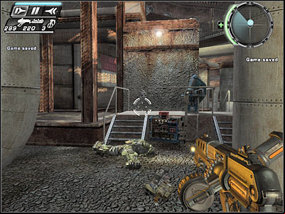 Your objective here will be to stop the flow of time - Test Labs III - Walkthrough - Timeshift - Game Guide and Walkthrough