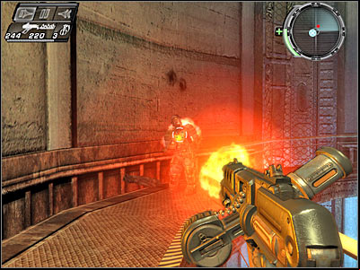 You could also try and move to a nearby door right away, however this would be very risky, mostly because it's very hard to land precisely near the door - Test Labs III - Walkthrough - Timeshift - Game Guide and Walkthrough