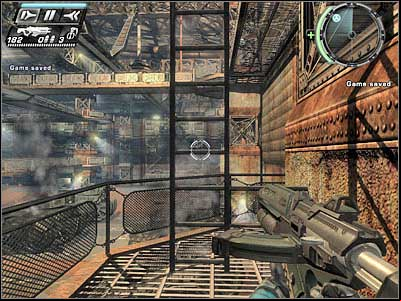 You should be able to find a crate here - Factory Recall I - Walkthrough - Timeshift - Game Guide and Walkthrough