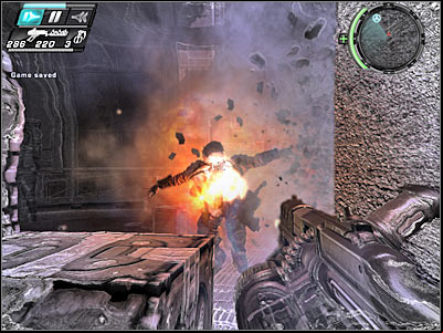 Now you must find a long platform which leads to a new section of the factory - Some Assembly Required II - Walkthrough - Timeshift - Game Guide and Walkthrough