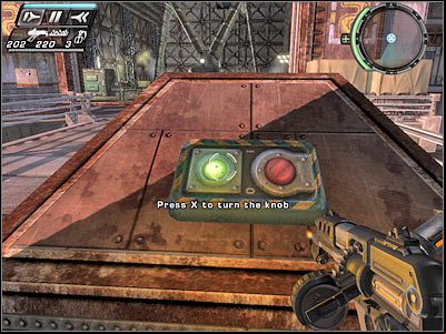 Move to your left and perform several jumps in order to climb on top of one of the smaller crates - Exeunt III - Walkthrough - Timeshift - Game Guide and Walkthrough