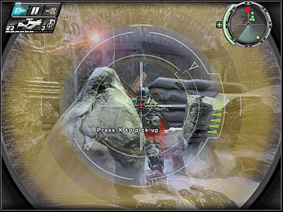 You should focus your efforts mostly on neutralizing some of the nearby machine gun posts - Drive-By I - Walkthrough - Timeshift - Game Guide and Walkthrough