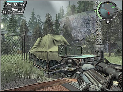 You had to go through a very similar mine field in one of the previous mission of the game, so you should know that you must be on a look out for red lights (screen) - Drive-By II - Walkthrough - Timeshift - Game Guide and Walkthrough