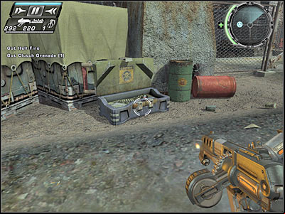 A new group of enemy soldiers will appear to the right of the forklift truck - Gate Crashers I - Walkthrough - Timeshift - Game Guide and Walkthrough