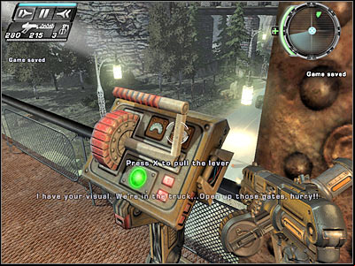 You should receive a warning that an enemy gunship is heading your way - Gate Crashers II - Walkthrough - Timeshift - Game Guide and Walkthrough