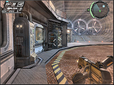 Look at the screen, because that's where you'll have to start moving - The Wind Tunnel I - Walkthrough - Timeshift - Game Guide and Walkthrough