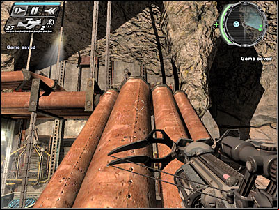 Climb down and make a few steps forward - En Route III - Walkthrough - Timeshift - Game Guide and Walkthrough