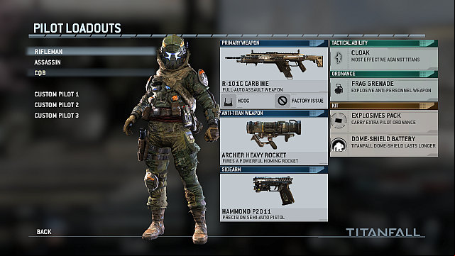 Name: Rifleman - Pilot classes - Classes - Titanfall - Game Guide and Walkthrough