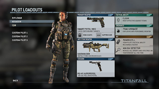 Name: Assassin - Pilot classes - Classes - Titanfall - Game Guide and Walkthrough