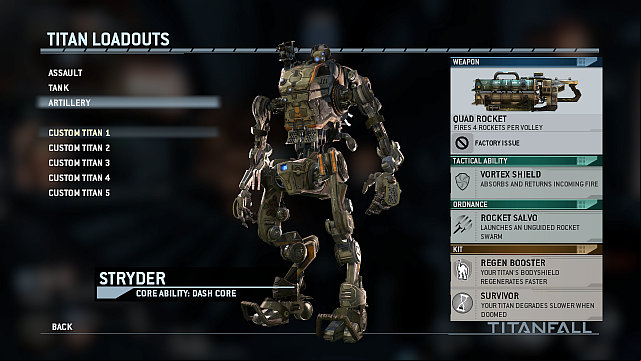 Name: Artillery - Titan Classes - Classes - Titanfall - Game Guide and Walkthrough