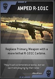 Name: Amped R-101C - Burn Cards - Titanfall - Game Guide and Walkthrough