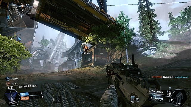 On the other side of the wreck, there is a building with another capture point or a flag - Relic - Maps - Titanfall - Game Guide and Walkthrough