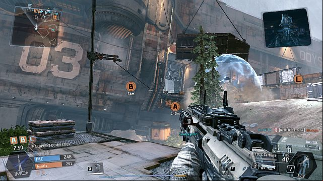 You mostly fight at close quarters inside the ship. - Relic - Maps - Titanfall - Game Guide and Walkthrough