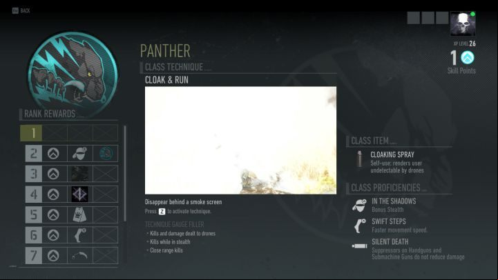A screen depicting a Panther class. - Panther | Tom Clancys Ghost Recon Breakpoint Guide - Character - Tom Clancys Ghost Recon Breakpoint Guide