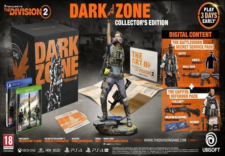 The screen shows the Dark Zone Collectors Edition. - Editions of The Division 2 - Appendix - The Division 2 Guide