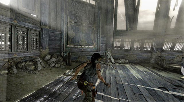 Go back to the shutter mechanism and close them - Find a Way Out | 11: Another Fine Mess Walkthrough - 11: Another Fine Mess | Walkthrough - Tomb Raider Game Guide