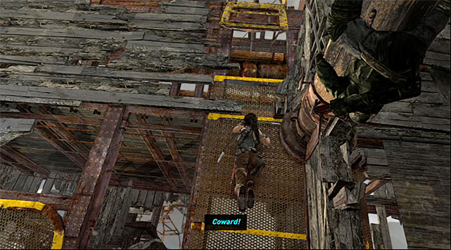Go up, then right, jumping when needed - Travel to the Survivors Camp | 20: The Fast Way Down Walkthrough - 20: The Fast Way Down | Walkthrough - Tomb Raider Game Guide