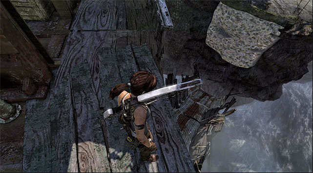 Walk over the metal beams until you reach one of the lower levels of the wreckage - Reach the Endurance Wreck (part 1) | 22: Gone Missing Walkthrough - 22: Gone Missing | Walkthrough - Tomb Raider Game Guide