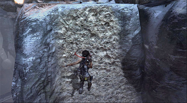 There is one more jump to be performed but you must use the climbing axe during it - Rescue Sam from Mathias (part 2) | 24: Going Back In Walkthrough - 24: Going Back In | Walkthrough - Tomb Raider Game Guide