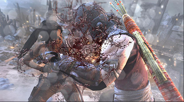 The last, third part of the fight is connected with dealing with archers attacking Lara - End the Storms by Stopping the Ascension Ritual | 24: Going Back In Walkthrough - 24: Going Back In | Walkthrough - Tomb Raider Game Guide