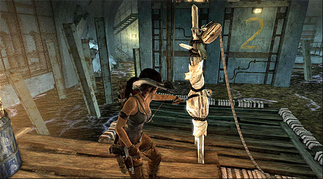 Backtrack near the base camp and use the second control to unlock access to a new room - The Flooded Vault | Optional Tombs: Shipwreck Beach - Shipwreck Beach | Optional Tombs - Tomb Raider Game Guide