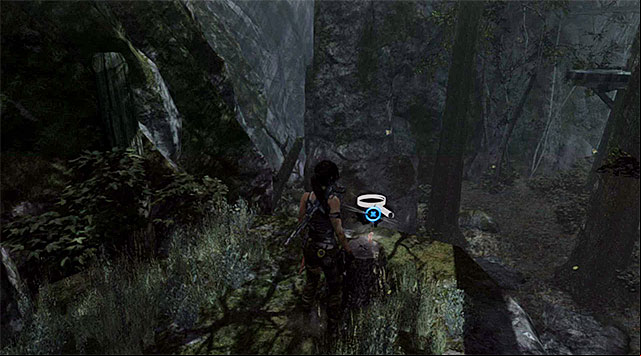 Start moving along the interactive wall, first up, then right - GPS Caches | Collectibles: Summit Forest - Collectibles: Summit Forest - Tomb Raider Game Guide