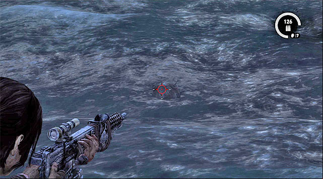 Ignore it for now and instead stand at the edge of the pier - Mine Sweeper | Collectibles: Shipwreck Beach - Collectibles: Shipwreck Beach - Tomb Raider Game Guide