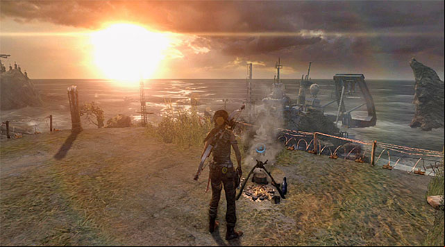 BASE CAMP 2/2 - ENDURANCE OVERLOOK - Campsites | Collectibles: Cliffside Bunker - Collectibles: Cliffside Bunker - Tomb Raider Game Guide