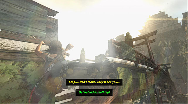 The rest of the way is schematic - Find a Way into the Solarii Stronghold | 16: No One Left Behind Walkthrough - 16: No One Left Behind | Walkthrough - Tomb Raider Game Guide