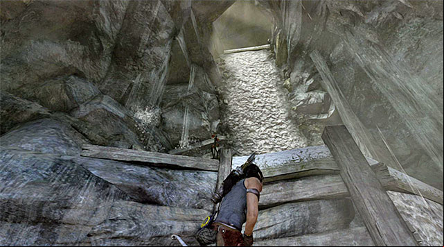 Proceed forward along the upper gallery - Rescue the Captured Endurance Crew | 16: No One Left Behind Walkthrough - 16: No One Left Behind | Walkthrough - Tomb Raider Game Guide