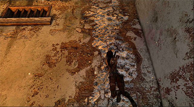 Turn right again, into a burning corridor, and locate a hole in the wall - Find Sam | 17: Into the Fire Walkthrough - 17: Into the Fire | Walkthrough - Tomb Raider Game Guide