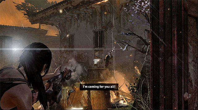 Youll find another enemy group in the next area, so its a good opportunity to test the grenade launcher, especially since youll be quite regularly stumbling upon ammo - Fight Your Way Out of the Palace | 17: Into the Fire Walkthrough - 17: Into the Fire | Walkthrough - Tomb Raider Game Guide