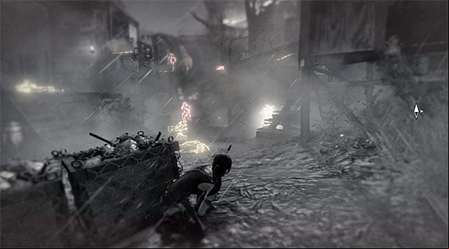 Move forward - Regroup with Sam | 17: Into the Fire Walkthrough - 17: Into the Fire | Walkthrough - Tomb Raider Game Guide