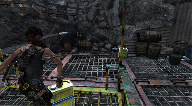 Stand on it and pick up a canister - Well of Tears | Optional Tombs: Shantytown - Shantytown | Optional Tombs - Tomb Raider Game Guide
