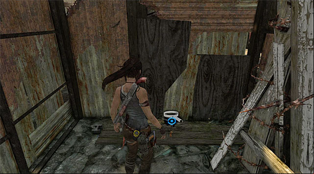 The Cache is on the ground (reward: 5 XP) - GPS Caches (01-07) | Collectibles: Shantytown - Collectibles: Shantytown - Tomb Raider Game Guide