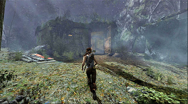 Head north again, towards the bunker where you found the bow - Find a Way Out of the Forest | 5: Just Keep Moving Walkthrough - 5: Just Keep Moving | Walkthrough - Tomb Raider Game Guide