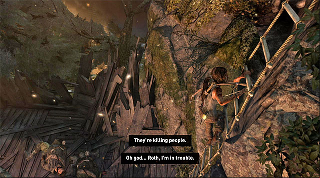 Dont forget to collect supplies when the fighting is done - Continue Up the Mountain to Regroup with Roth | 7: Mountain Rendezvous Walkthrough - 7: Mountain Rendezvous | Walkthrough - Tomb Raider Game Guide