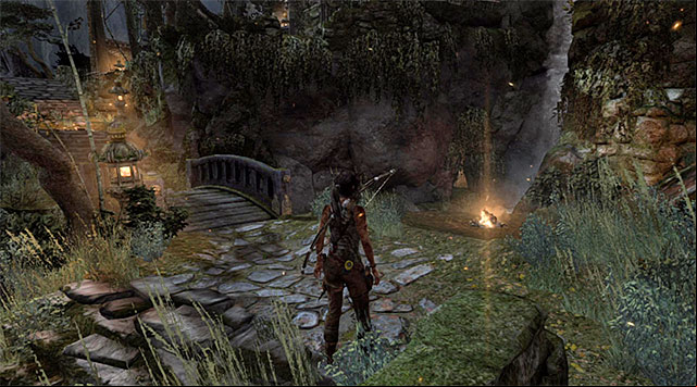 The area is quite rich in all kinds of collectibles, so youre free to look around; I recommend, of course, to have a look the separate part of the guide - Continue Up the Mountain to Regroup with Roth | 7: Mountain Rendezvous Walkthrough - 7: Mountain Rendezvous | Walkthrough - Tomb Raider Game Guide