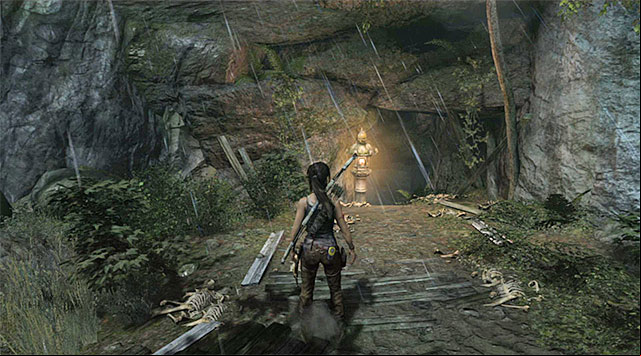 The final part of the ascent is much easier, just scramble up the ledges above - Find Roths Pack | 8: Cry for Help Walkthrough - 8: Cry for Help | Walkthrough - Tomb Raider Game Guide