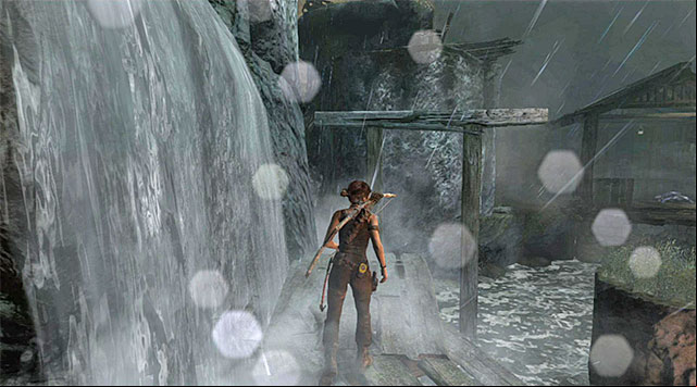 As you may have noticed, the Mountain Village area is filled with collectibles, so take a short break to sweep it thoroughly - Reach the Top of the Falls | 8: Cry for Help Walkthrough - 8: Cry for Help | Walkthrough - Tomb Raider Game Guide