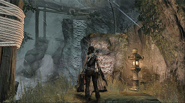 Turn left and head for new ledges to continue the ascent (screenshot) - Reach the Top of the Falls | 8: Cry for Help Walkthrough - 8: Cry for Help | Walkthrough - Tomb Raider Game Guide