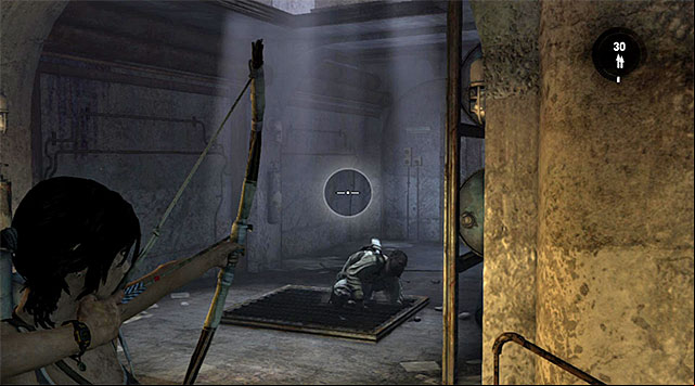 Follow the linear corridor, but be ready for a surprise attack from a sword-armed enemy - Find the Communication Console | 8: Cry for Help Walkthrough - 8: Cry for Help | Walkthrough - Tomb Raider Game Guide