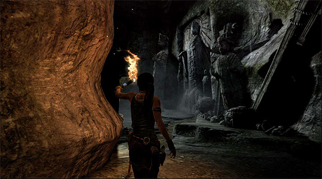 Move ahead along the linear path and after a while youll reach a new location called the Mountain - Locate the Second Pilot | 10: Guilty Conscience Walkthrough - 10: Guilty Conscience | Walkthrough - Tomb Raider Game Guide