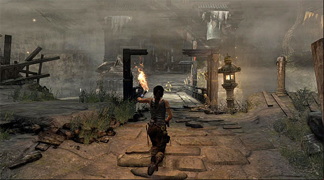 It shouldnt take long for you to reach the spot where the second pilot is - Locate the Second Pilot | 10: Guilty Conscience Walkthrough - 10: Guilty Conscience | Walkthrough - Tomb Raider Game Guide